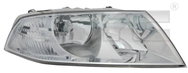 TYC SKODA OCTAVIA II 2004-2008 HEADLIGHT LEFT SIDE ELECTRIC WITH H1 / H7 MOTOR - Front Headlight