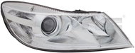 TYC SKODA OCTAVIA II 2008-2013 HEADLIGHT RIGHT SIDE ELECTRIC WITH H1 / H7 MOTOR - Front Headlight