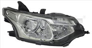 TYC MITSUBISHI OUTLANDER III 2012-2015 HEADLIGHT RIGHT SIDE ELECTRIC WITH HB3 / H7 MOTOR - Front Headlight