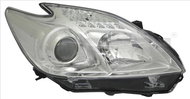 TYC TOYOTA PRIUS III 2011-NOW HEADLIGHT LEFT SIDE ELECTRIC WITH CHROME ENGINE H11 / HB3 - Front Headlight