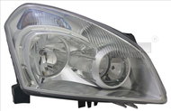 TYC NISSAN QUASHQUAI I 2006-2010 HEADLAMP ASSY RIGHT SIDE ELECTRIC WITH H7 / H7 MOTOR - Front Headlight
