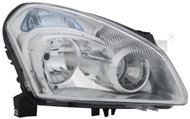 TYC NISSAN QUASHQUAI I 2006-2010 HEADLIGHT LEFT SIDE ELECTRIC WITHOUT MOTOR H7 / H7 - Front Headlight