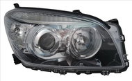 TYC TOYOTA RAV-4 III 2005-2009 HEADLIGHT LEFT SIDE ELECTRIC WITHOUT MOTOR BLACK H11 / HB3 - Front Headlight