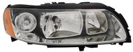 TYC VOLVO S60 I 2005-2010 HEADLIGHT RIGHT SIDE ELECTRIC WITH MOTOR BLACK H7 / H9 - Front Headlight