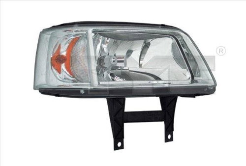 TYC VW TRANSPORTER T-5 2003-2009 HEADLIGHT RIGHT SIDE ELECTRIC WITH CHROME MOTOR H4 - Front Headlight - Main image