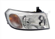 TYC FORD TRANSIT IV 2000-2006 HEADLIGHT RIGHT SIDE ELECTRIC WITHOUT MOTOR CHROME H4 - Front Headlight