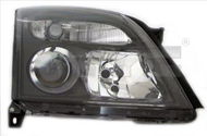 TYC OPEL VECTRA C 2002-2005 HLAVNÍ SVĚTLOMET LEVÁ STRANA ELEKTRICKÝ BEZ MOTORKU ČERNÝ H7/H7  - Přední světlomet