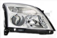 TYC OPEL VECTRA C 2002-2005 HEADLIGHT RIGHT SIDE ELECTRIC WITHOUT MOTOR CHROME H7 / H7 - Front Headlight