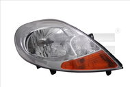TYC OPEL VIVARO A 2007-NOW HEADLIGHT ASSY LEFT SIDE ELECTRIC WITH MOTOR CHROME / YELLOW - Front Headlight