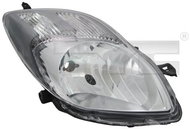 TYC TOYOTA YARIS II 2009-NOW HEADLIGHT RIGHT SIDE ELECTRIC WITH SMOKE MOTOR H4 - Front Headlight