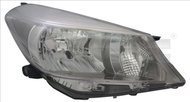 TYC TOYOTA YARIS III 2010-2014 HEADLIGHT LEFT SIDE ELECTRIC WITH CHROME MOTOR H4 - Front Headlight