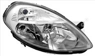 TYC LANCIA YPSILON 2003-2006 HEADLIGHT LEFT SIDE ELECTRIC WITHOUT MOTOR H3 / H7 - Front Headlight