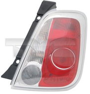 TYC FIAT 500 2007-2015 TAIL LIGHT RIGHT SIDE GRAY RIM - Taillight