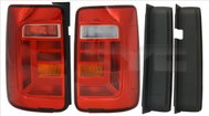 TYC VW CADDY IV 2015-NOW TAIL LIGHT 2-DOORS RIGHT SIDE RED - Taillight