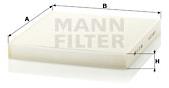 MANN-FILTER CU27008 for JEEP vehicles - Cabin Air Filter
