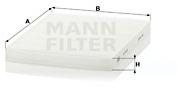 Cabin Air Filter MANN-FILTER CU23010 for HYUNDAI; KIA - Kabinový filtr 