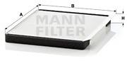 MANN-FILTER CU2331 for HYUNDAI vehicles - Cabin Air Filter