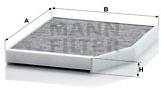 MANN-FILTER CUK29007 for FORD vehicles - Cabin Air Filter