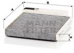 MANN-FILTER CUK1829 for vehicles DACIA; NISSAN; PUCH MOTORCYCLES; RENAULT - Cabin Air Filter