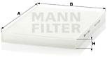 Cabin Air Filter MANN-FILTER CU2882 for AUDI, SEAT, SKODA, VW - Kabinový filtr 