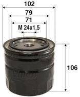 VALEO 586025 pro vozy TOYOTA - Olejový filtr