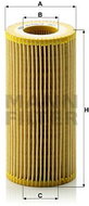 MANN-FILTER HU721/3x for MAYBACH, MERCEDES-BENZ - Oil Filter