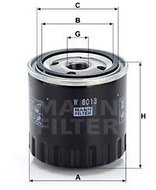 MANN-FILTER W8013 for INFINITI, NISSAN, RENAULT, SUZUKI - Oil Filter
