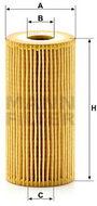MANN-FILTER HU7027z for HYUNDAI, KIA - Oil Filter