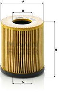 MANN-FILTER HU816/2x for FIAT, JEEP, MINI - Oil Filter