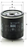 MANN-FILTER W712/75 for CHEVROLET, LADA, LOTUS, OPEL, SAAB - Oil Filter