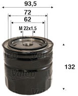VALEO 586115 for CITROËN, FIAT, IVECO, PEUGEOT - Oil Filter