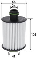VALEO 586593 for CADILLAC, CHEVROLET, OPEL, SAAB - Oil Filter