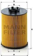 MANN-FILTER HU823x for BMW, MORGAN, ROLLS-ROYCE, WIESMANN - Oil Filter