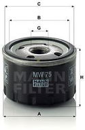 MANN-FILTER MW75 pro vozy BMW, BMW MOTORCYCLES - Olejový filtr