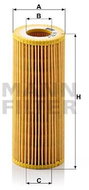 MANN-FILTER HU721/4x for BMW vehicles - Oil Filter