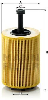 MANN-FILTER HU719/7x pro vozy AUDI, DODGE, FORD, CHRYSLER, JEEP, MITSUBISHI, SEAT, SKODA, VW - Olejový filtr - Hlavní obrázek