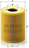 MANN-FILTER HU818x for ALPINA, BMW, LAND ROVER, OPEL - Oil Filter
