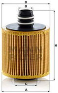 MANN-FILTER HU8006z for ALFA ROMEO, FIAT, JEEP, LANCIA, OPEL, SUZUKI - Oil Filter