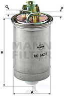 MANN-FILTER WK842/4 for SEAT; VW - Fuel Filter