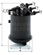 MANN-FILTER WK939/1 for RENAULT vehicles - Fuel Filter