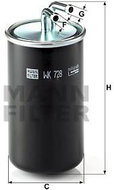 MANN-FILTER WK728 for MITSUBISHI vehicles - Fuel Filter