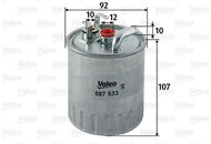 VALEO 587533 for MERCEDES-BENZ cars - Fuel Filter