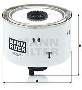 MANN-FILTER WK8022x for LAND ROVER vehicles - Fuel Filter