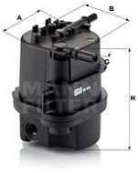 MANN-FILTER WK9015x for CITROËN; FORD; MAZDA; PEUGEOT; TOYOTA - Fuel Filter