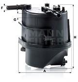 MANN-FILTER WK939 for CITROËN; FORD; MAZDA; PEUGEOT; TOYOTA - Fuel Filter