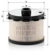 MANN-FILTER PU1021x for CITROËN; FIAT; PEUGEOT; TOYOTA - Fuel Filter