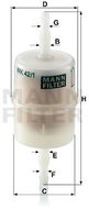 MANN-FILTER WK42 / 1 for cars AUSTIN; CITROËN; FIAT; GAZ; HONDA; ISUZU; LADA; MAZDA; MERCEDES-BENZ;  - Fuel Filter