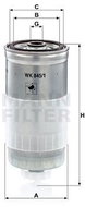 MANN-FILTER WK845/1 for AUDI; VOLVO; VW - Fuel Filter