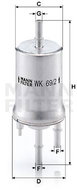 MANN-FILTER WK69/2 for AUDI; SEAT; SKODA; VW - Fuel Filter