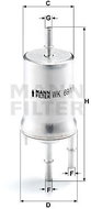 MANN-FILTER WK69/1 for AUDI; SEAT; SKODA; VW - Fuel Filter
